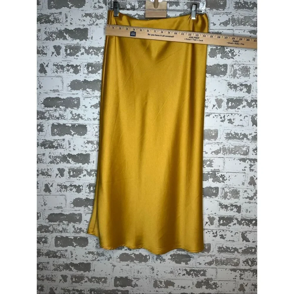 Forever 21 | women a-line yellow dkirt
